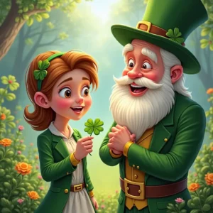 a little girl s magical encounter with the leprechaun king (1)
