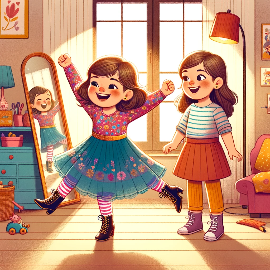 alejandra y julia hermanas felices