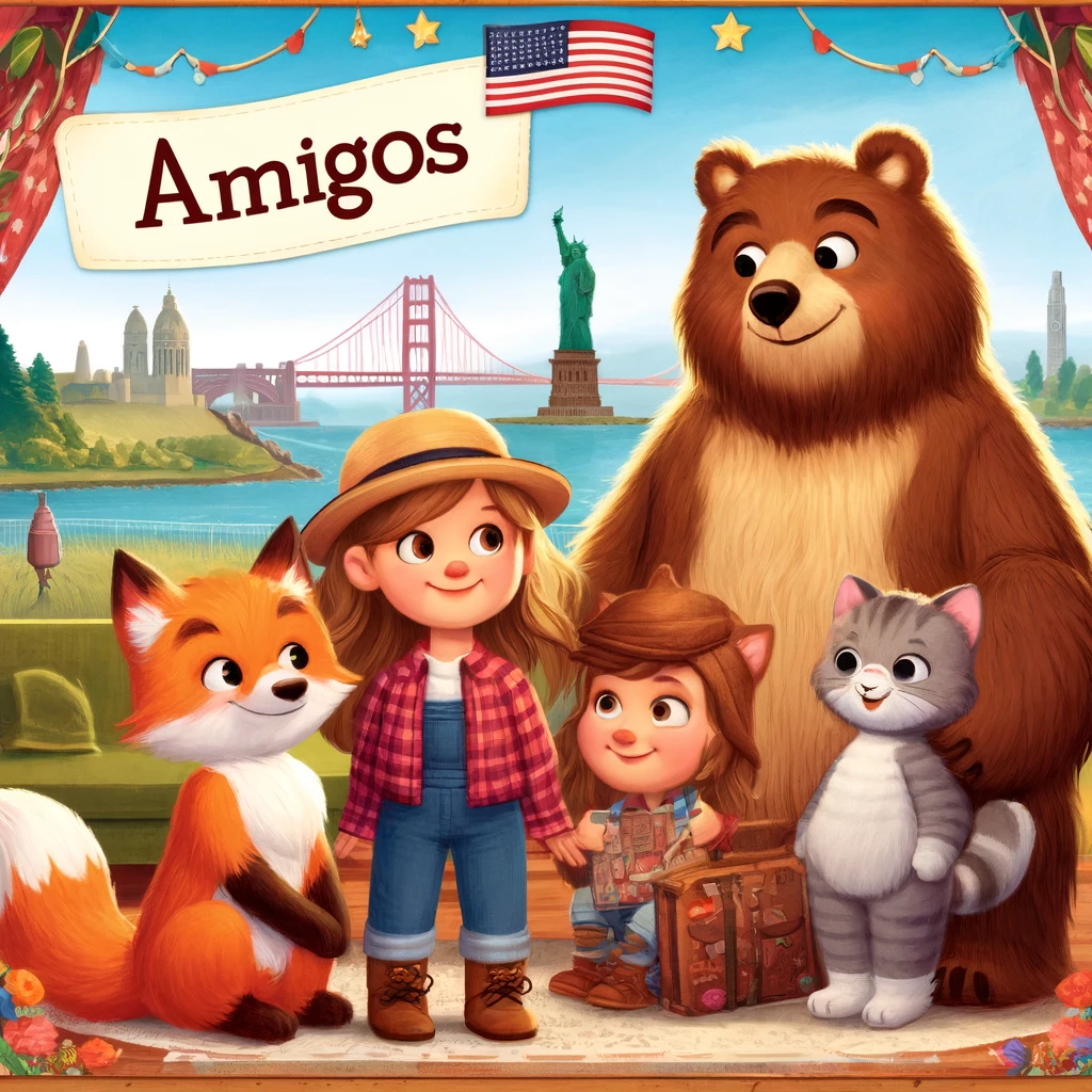amigos y el sueno de conocer estados unidos