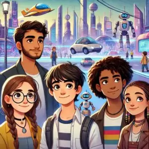 aventura en la ciudad del futuro