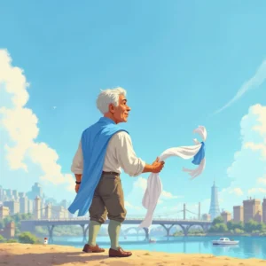 bajo el cielo de un sueno celeste y blanco (1)