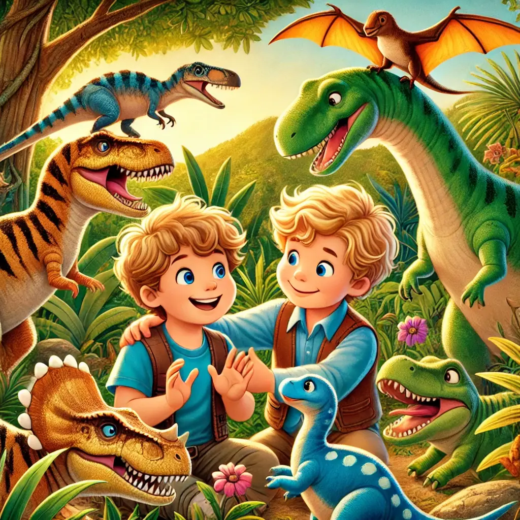 benicio y laureano aventureros en la tierra de los dinosaurios