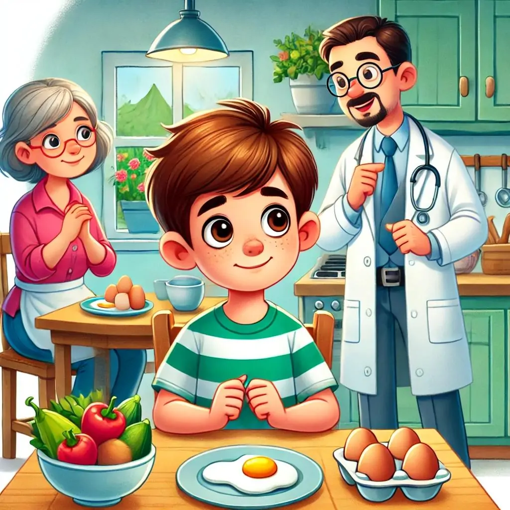 carlitos y la alergia al huevo