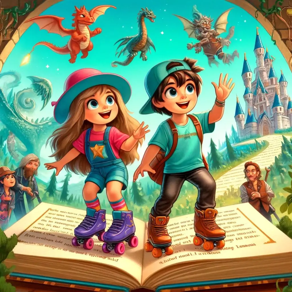 cata y salva aventura en el mundo de los libros
