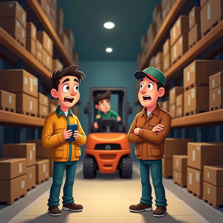 cuento de accidente en el pasillo del tiempo un desastre en la bodega (1)