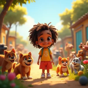 cuento de aventuras al sol con jazmin y su gran familia felina y canina (1)