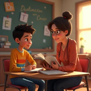 cuento de el despertar de las letras en josue