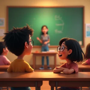 cuento de el eco de cada voz en la clase