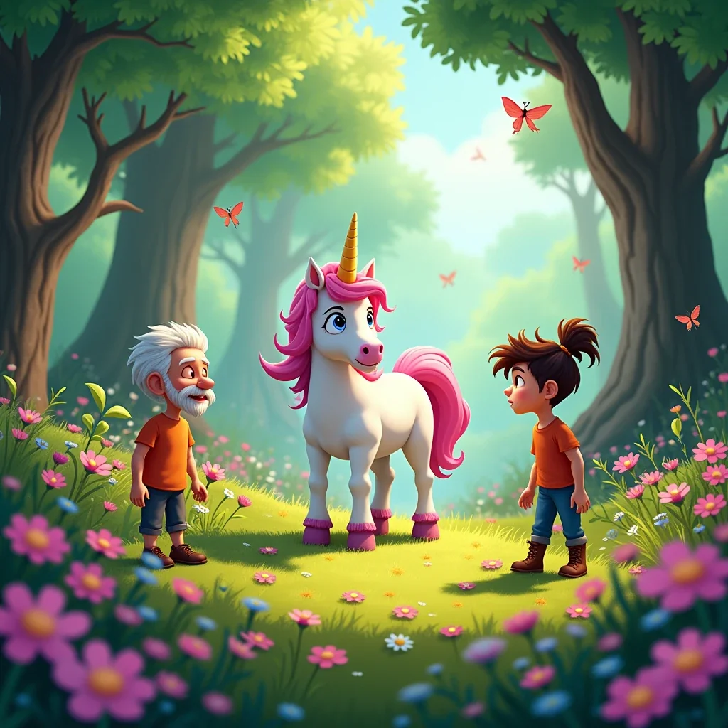 cuento de en el corazon del bosque magico un viaje hacia la amistad y el rescate de iris el unicornio