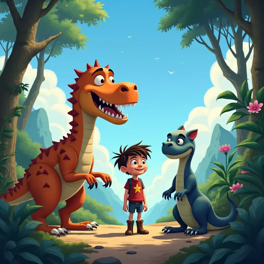cuento de en un mundo olvidado de escamas y plumas donde el rugido de los dinosaurios es el latido del corazon de la tierra (1)