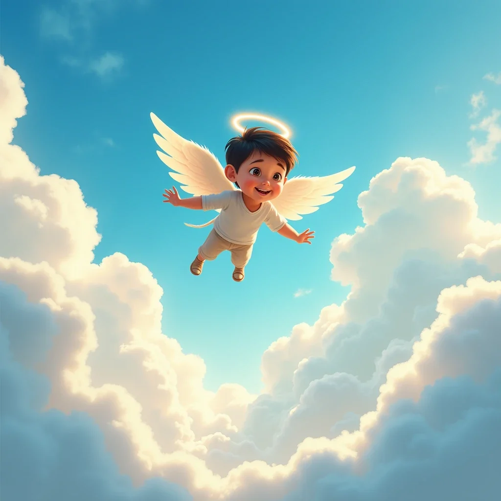 cuento de entre nubes y recuerdos el vuelo de un angel pequeno