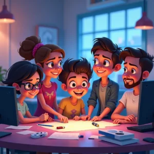 cuento de entre pixeles y amistad la creacion de mundo gamer