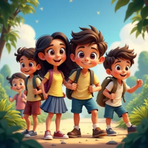 cuento de habia una vez cinco estudiantes en una escuela y finalmente encontraron su destino juntos