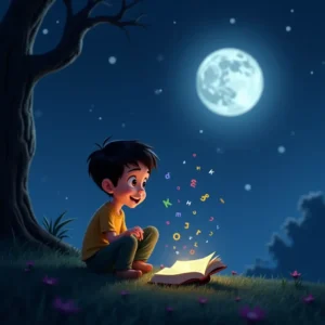 cuento de la aventura de las letras bajo la luz de la luna (1)