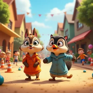 cuento de la aventura del pueblo que recupero la alegria de jugar juntos