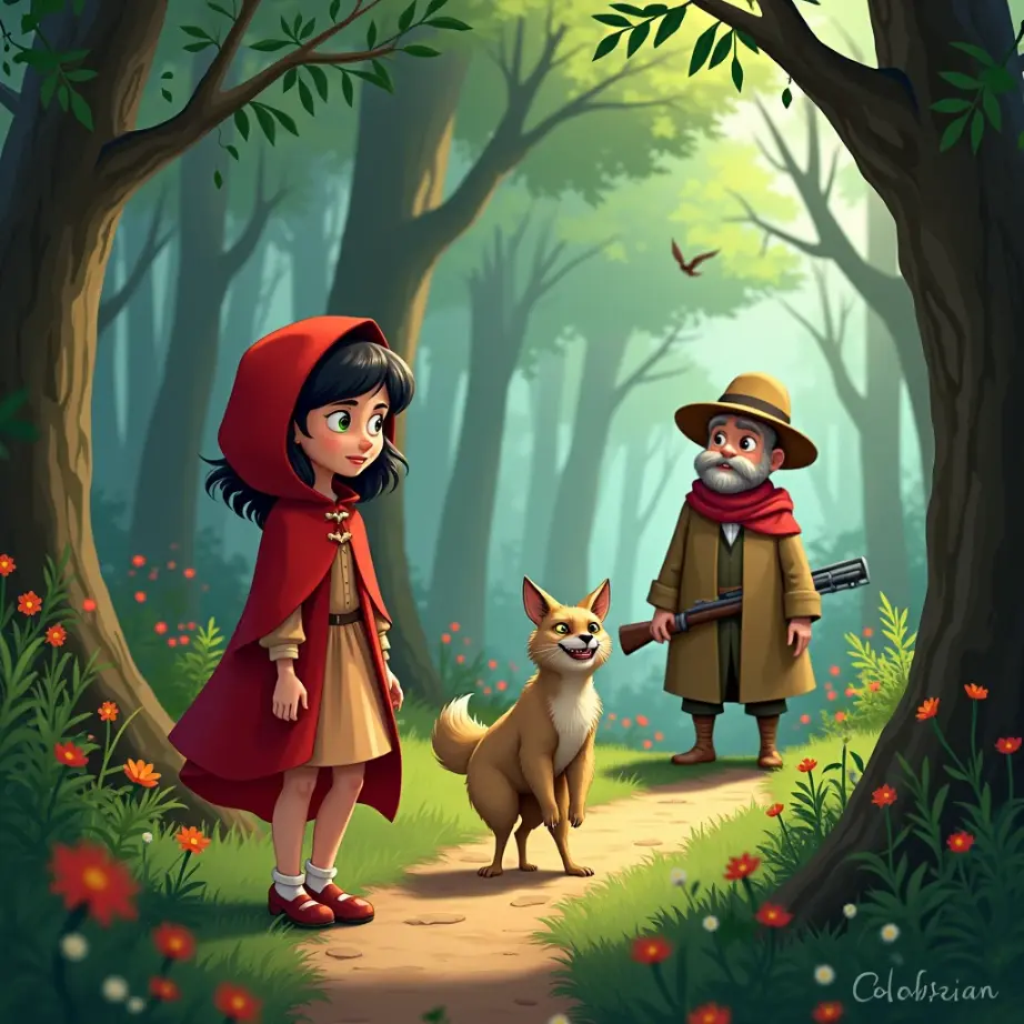 cuento de la aventura enrojecida en el bosque encantado (1)