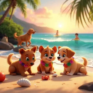 cuento de la familia patitas en hawai huellas en el paraiso