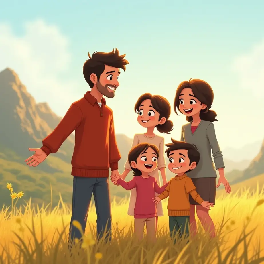 cuento de la familia unida mas alla de los horizontes con el amor que los hace insuperables (1)