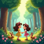 cuento de la gran aventura del bosque encantado donde la amistad y los valores crecen con los animalitos del corazon (1)