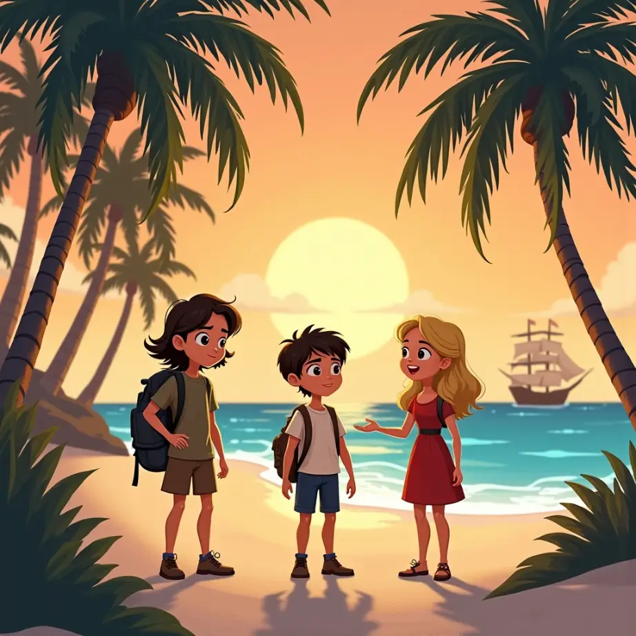 cuento de la isla del secreto y la aventura de gissel e iker (1)