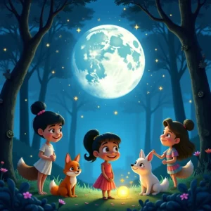 cuento de la magia de adanna bajo la luz de la luna