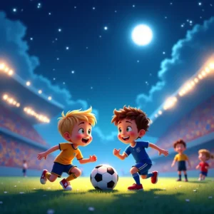 cuento de la noche magica del futbol en el mundo de los suenos