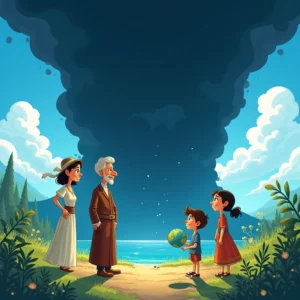 cuento de la sombra que amenaza el futuro del planeta azul