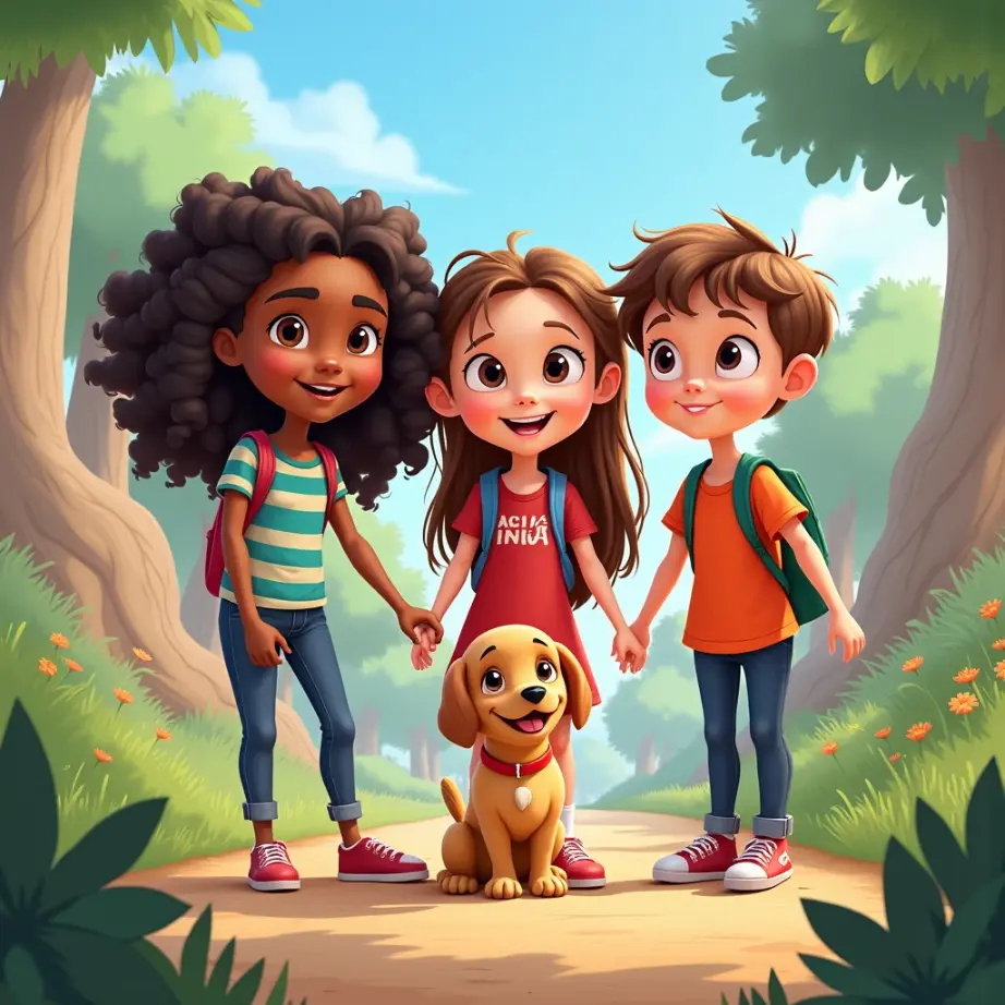cuento de las aventuras de ana anaia milena jonielys y su amiga peluda mia (1)