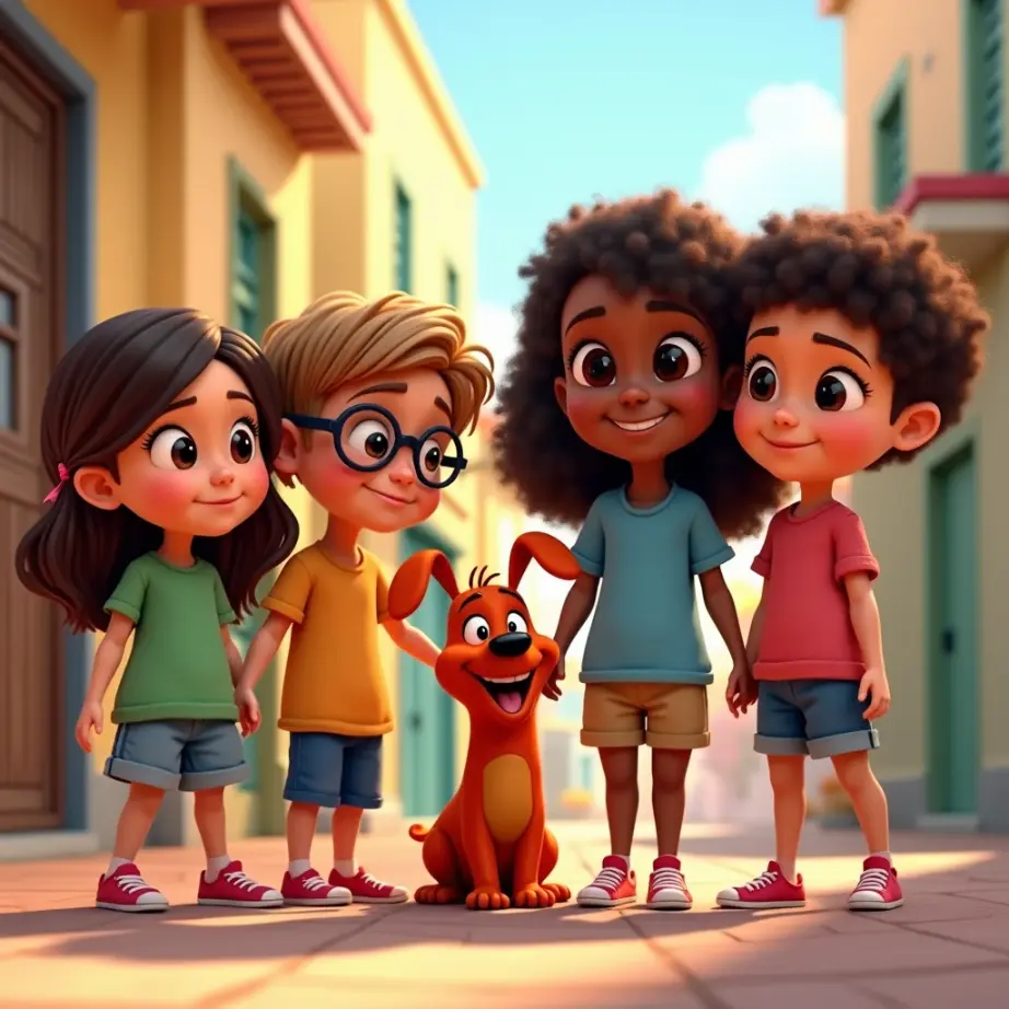 cuento de las aventuras de ana y sus amigas un mundo de color y amistad con mia la salchicha (1)