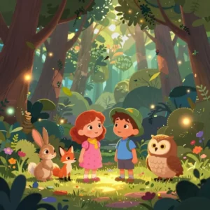 cuento de le chemin retrouve par les animaux de la for t (1)