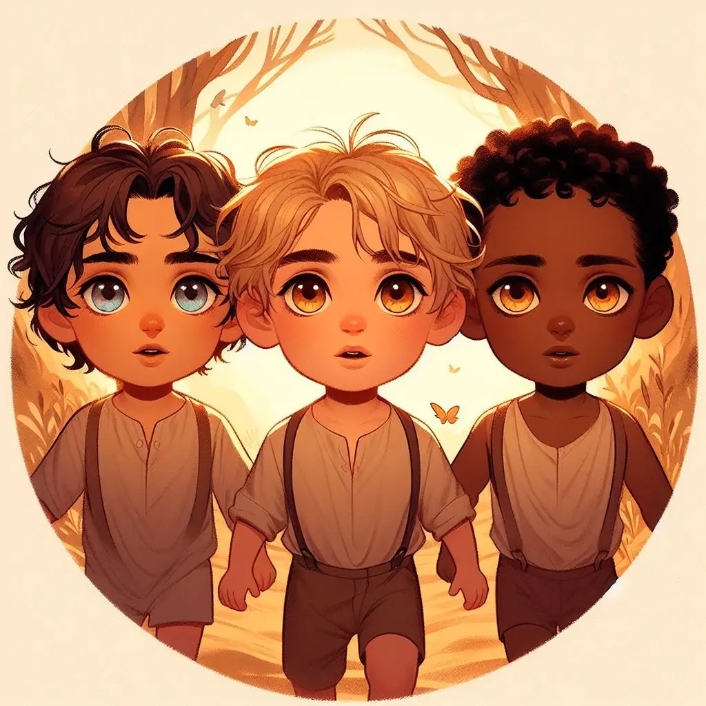 cuento de los tres primos y el jardin magico