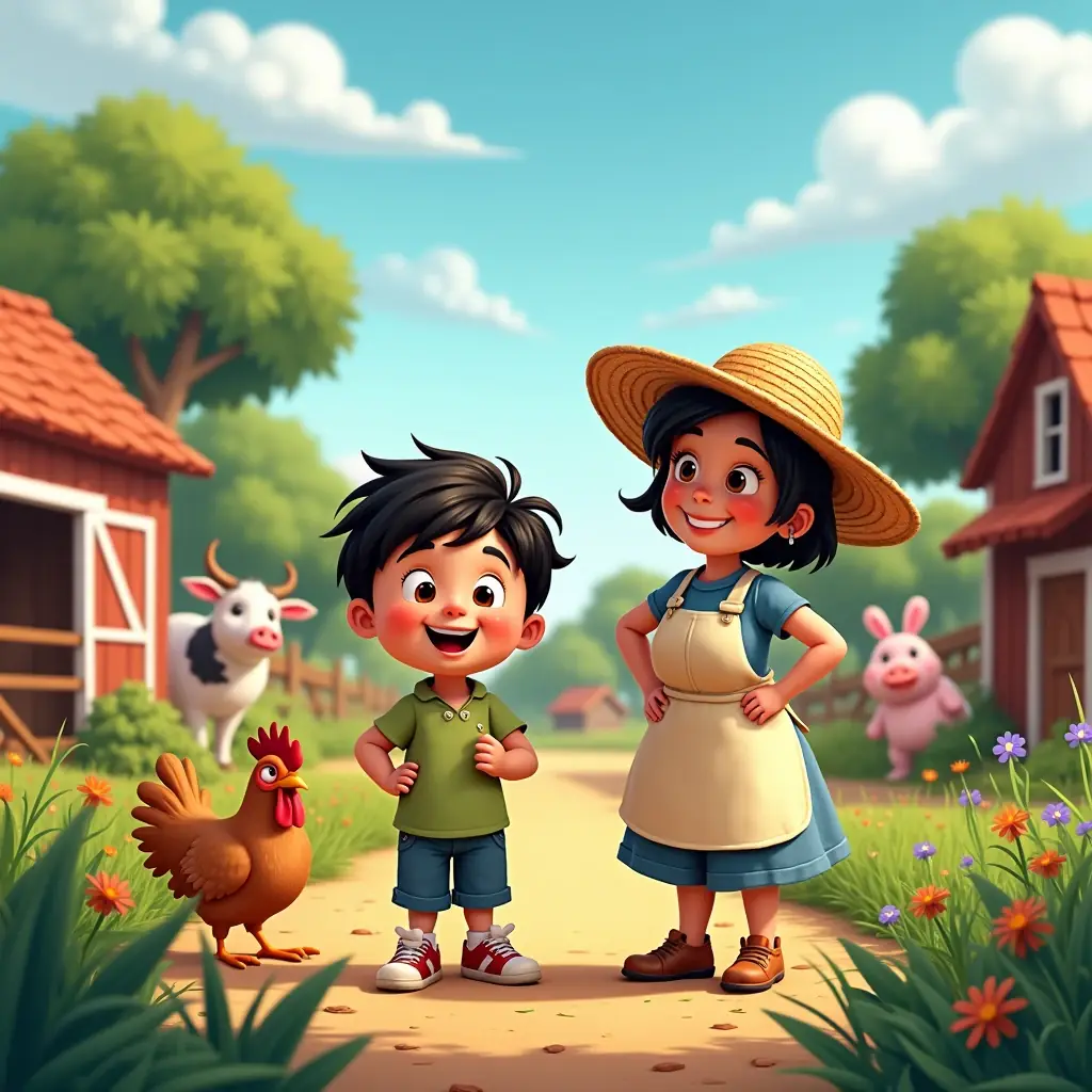 cuento de mi aventura en la granja descubriendo el amor por la naturaleza y sus criaturas