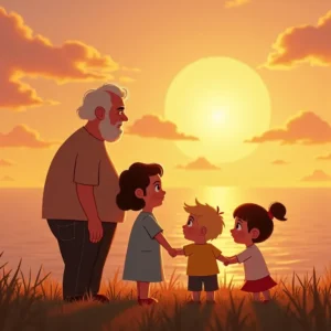 cuento de un bebe en el horizonte y una solicitud de corazon para los tios queridos