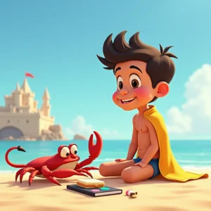 cuento de un dia de sol y aventuras en la playa con el rey de la diversion (1)