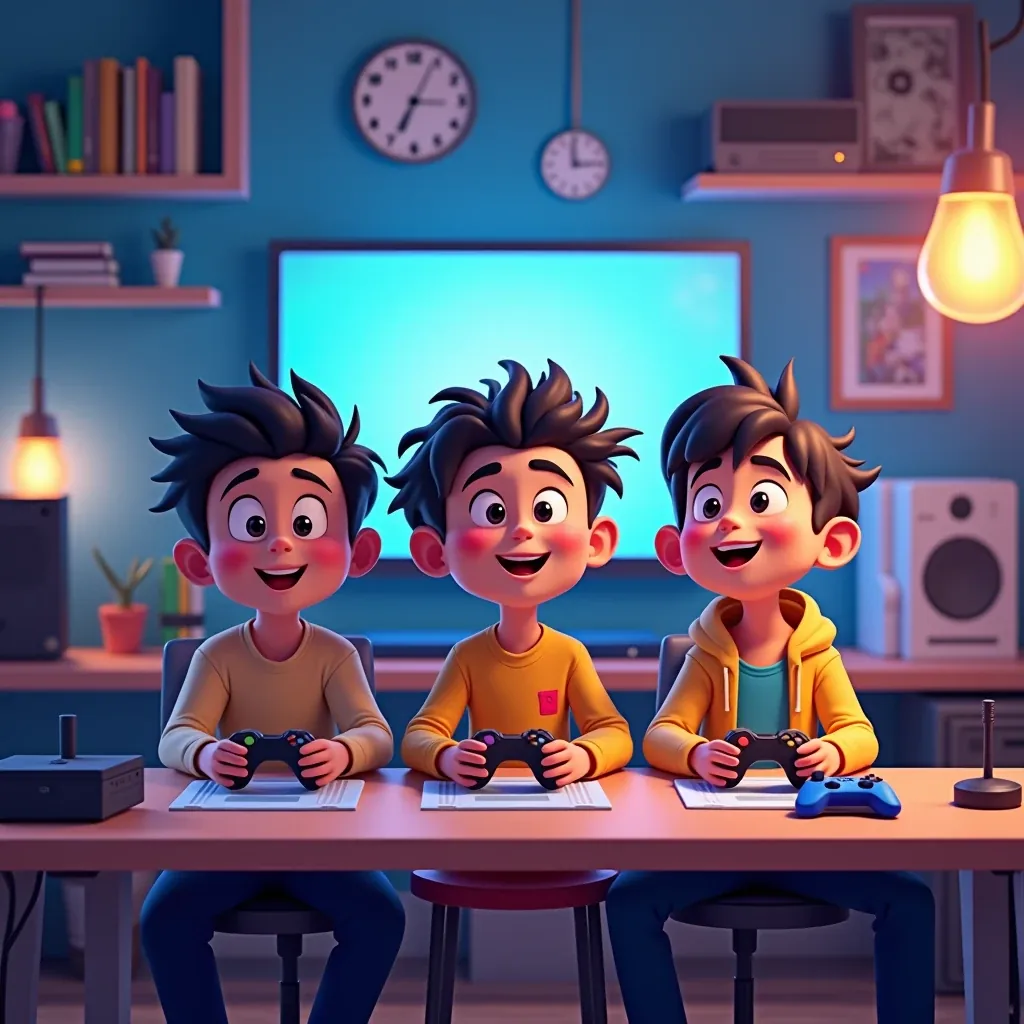 cuento de un mundo de pixeles y sonrisas la aventura de los amigos gamers