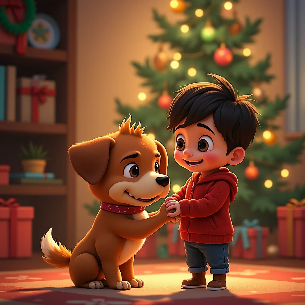 cuento de un regalo de navidad con colmillos de amor