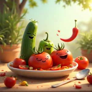 cuento de un verano de sabor y amistad en un tazon de gazpacho refrescante (1)