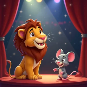 cuento de un viaje inesperado de un leon y su amigo raton la amistad que conquisto la distancia y el espectaculo