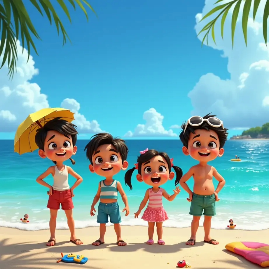 cuento de verano de ilusiones y aventuras familiares en el mar azul (1)