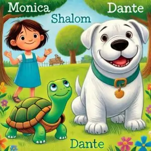 dante el enorme perro blanco