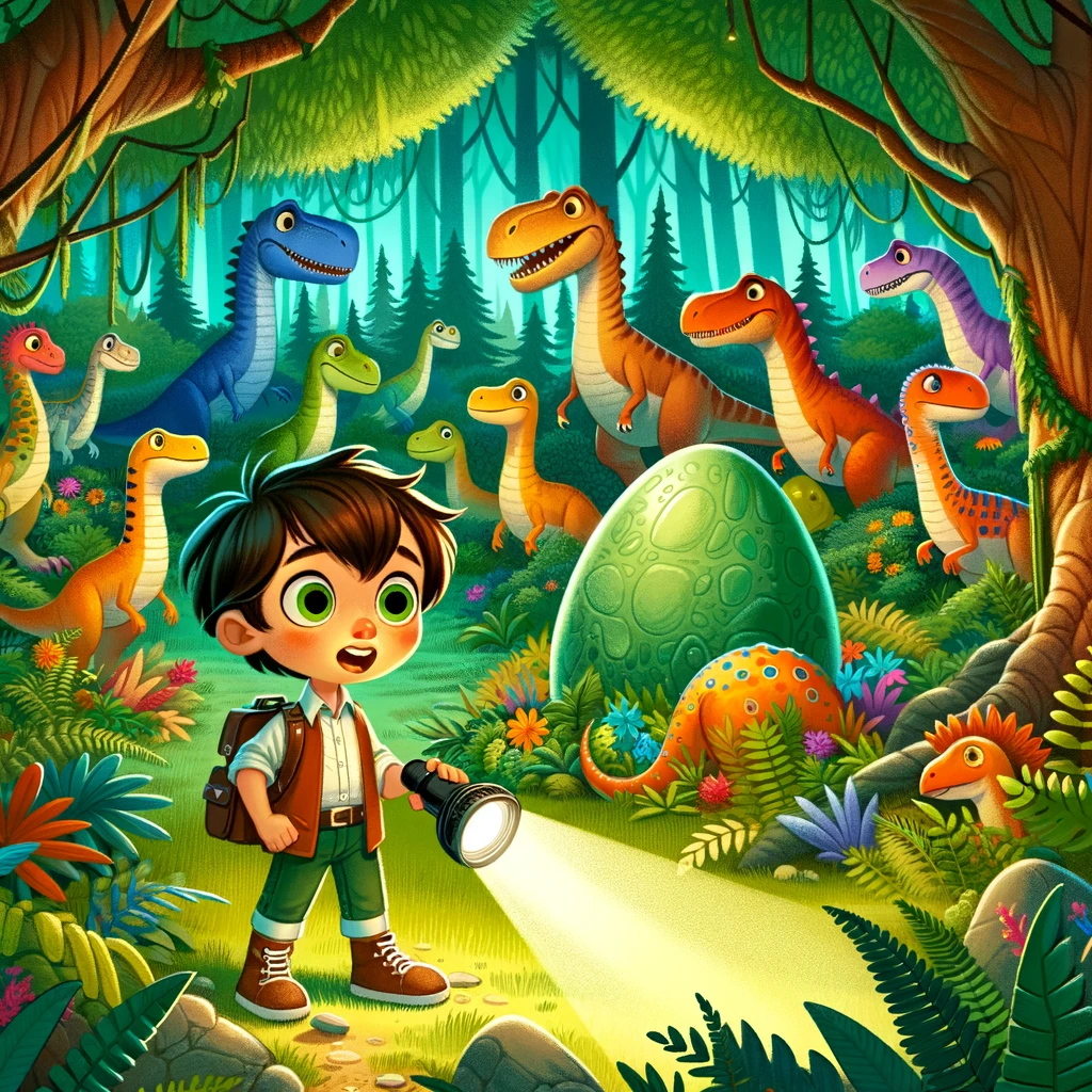 dante en el bosque de los dinosaurios