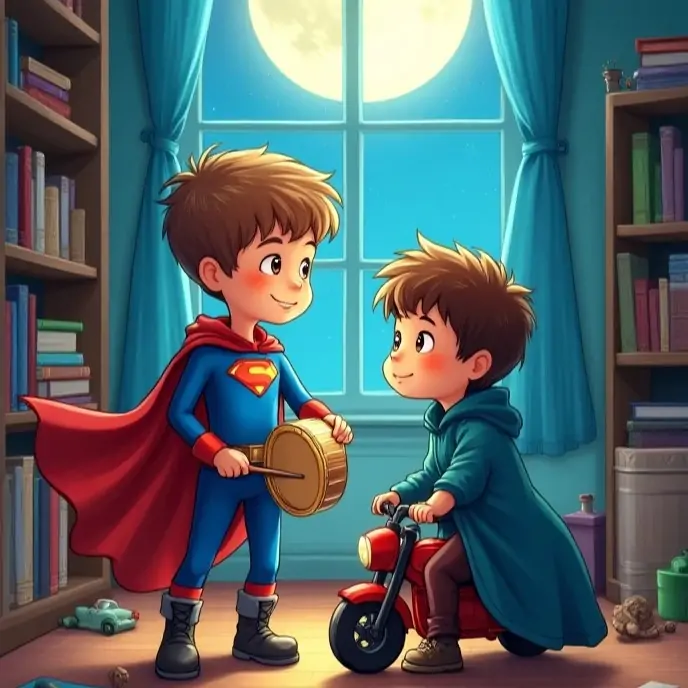 david y mario los superheroes de la noche