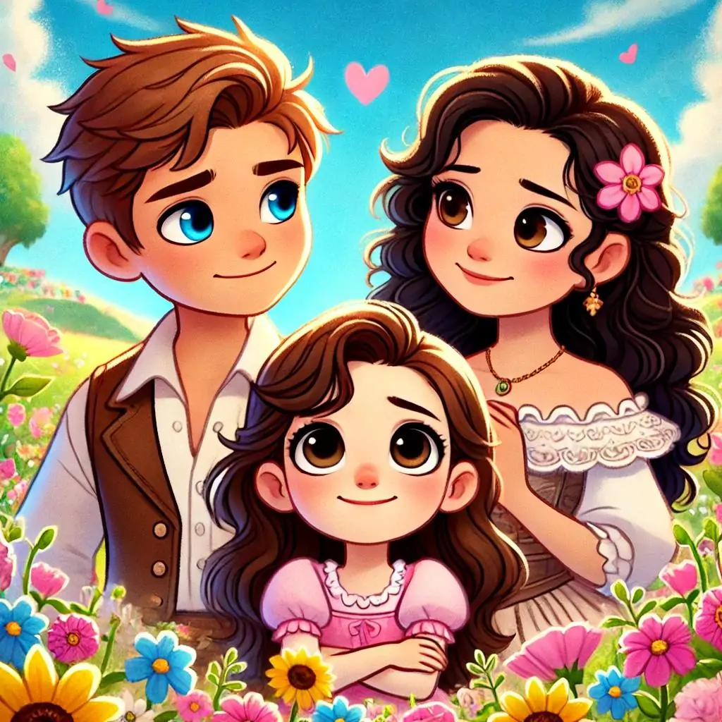 destellos de amor en sus ojos marrones