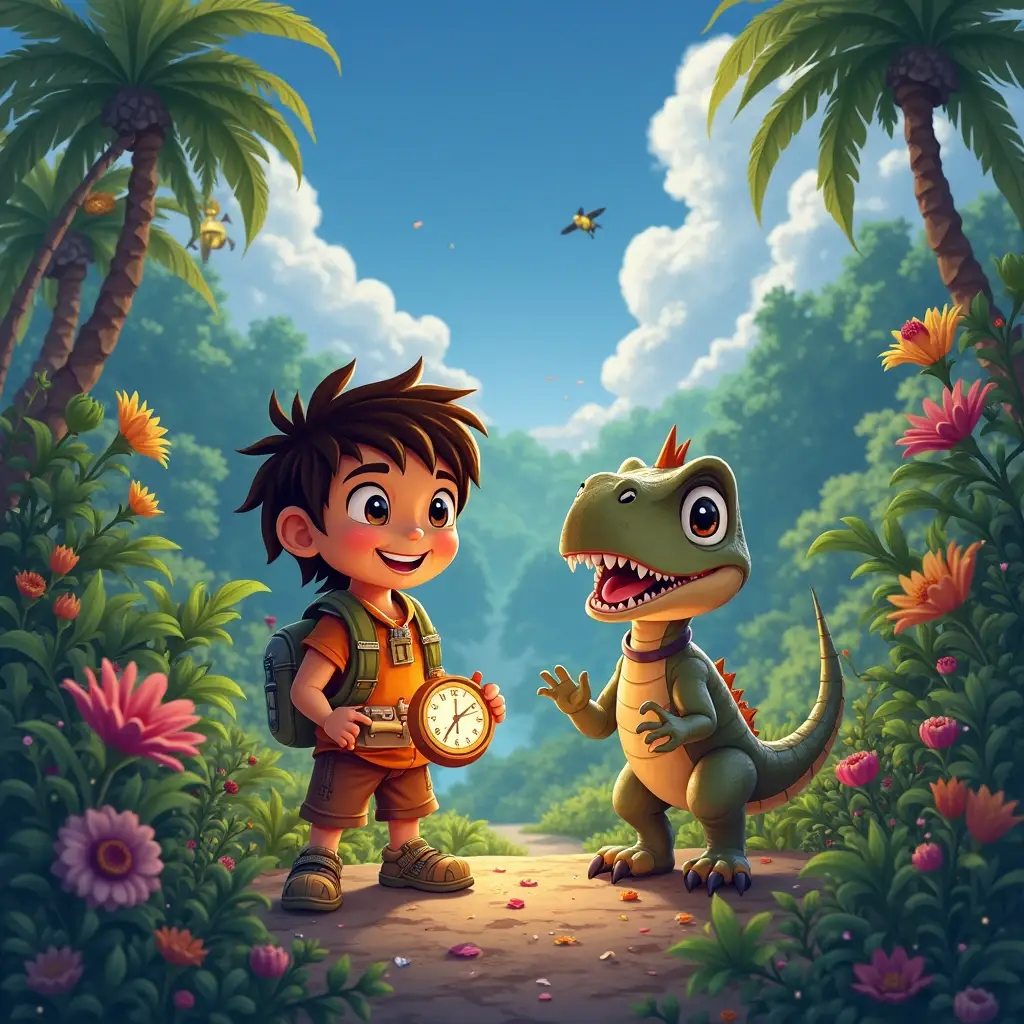 diego y el reloj magico del tiempo de los dinosaurios (1)