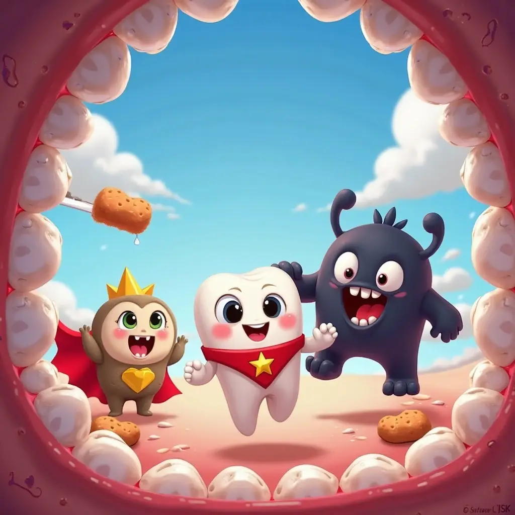 dientin y el poder de las chuches magicas contra el monstruo de las caries