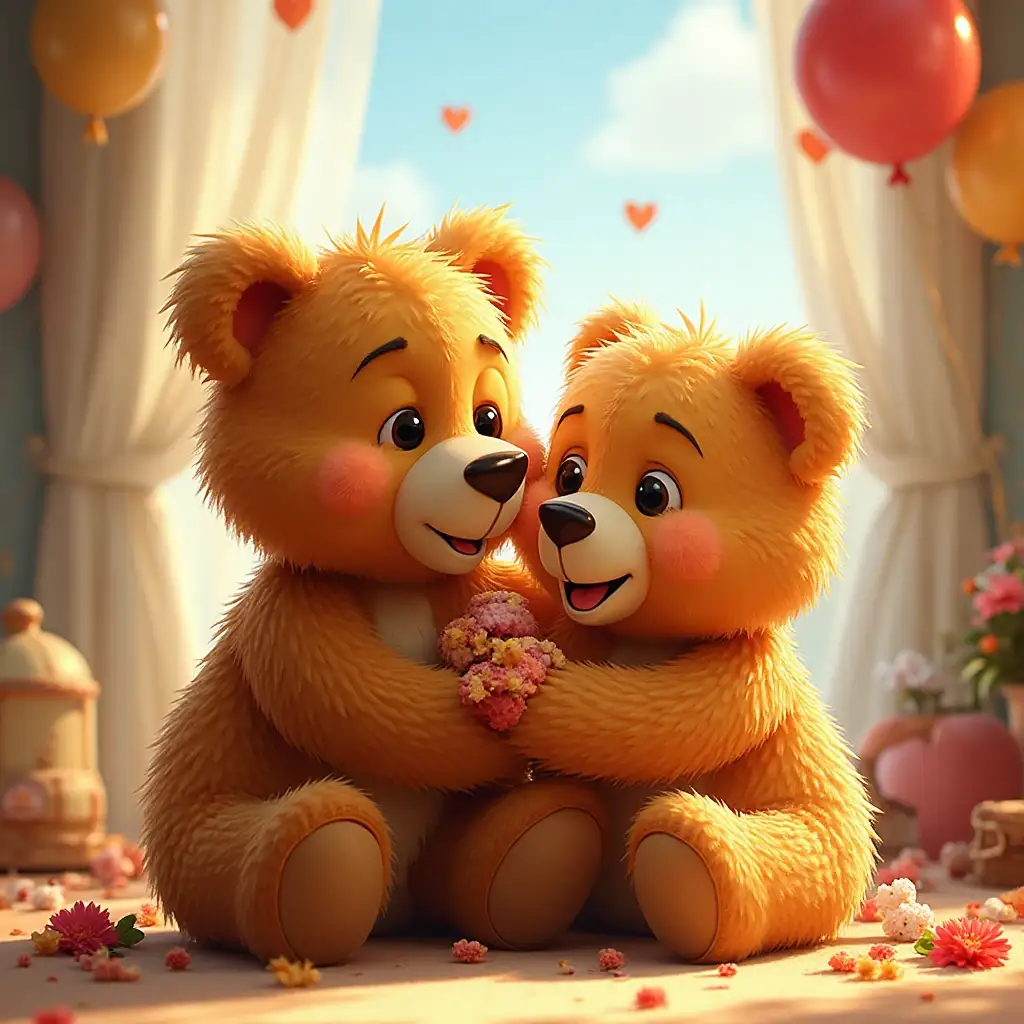 dos corazones de peluche que se encontraron por casualidad y se convirtieron en uno solo (1)
