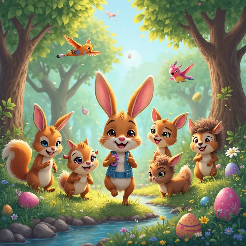 easter fun in the forest with bruno and friends