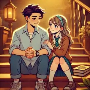 el amor en la escalera