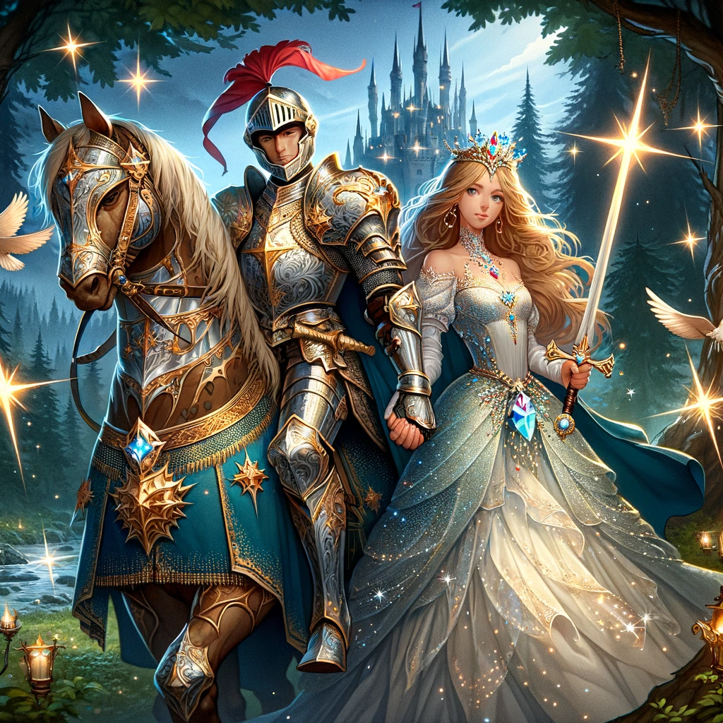 el caballero de las estrellas y la princesa de la luz