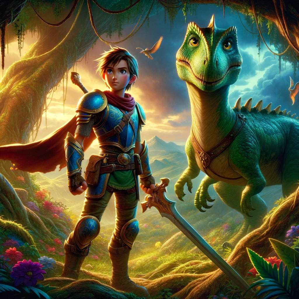 el caballero y el dinosaurio aventura en el reino de los suenos